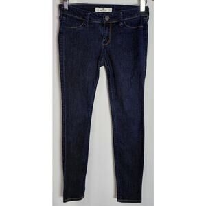 HOLLISTER CALIFORNIA Skinny Jeans Dark Wash Solid Denim Women Size 1S